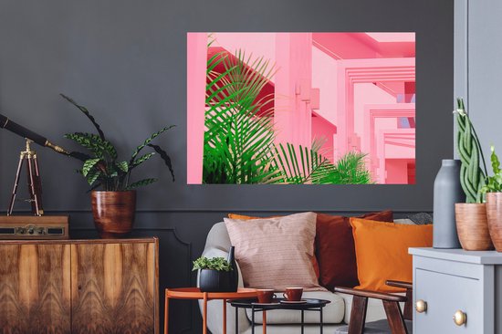 Stickers muraux - Été - Plantes - Jardin - 120x80 cm - Film adhésif