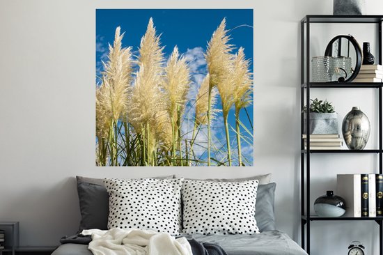 Stickers muraux - Herbe De Pampa - Plante - Nature - 120x120 cm - Film Adhésif XXL