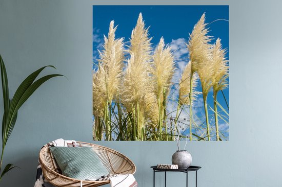 Stickers muraux - Herbe De Pampa - Plante - Nature - 120x120 cm - Film Adhésif XXL