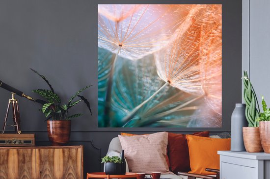 Stickers muraux - Bloem - Pissenlit - Plante - 120x120 cm - Feuille adhésive XXL