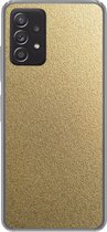 Geschikt voor Samsung Galaxy A53 5G hoesje - Metaal - Goud - Design - Structuur - Chic - Siliconen Telefoonhoesje