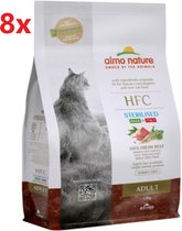 Almo Nature HFC - Croquettes pour Chats - Bœuf Stérilisé Adulte - 8x1,2kg