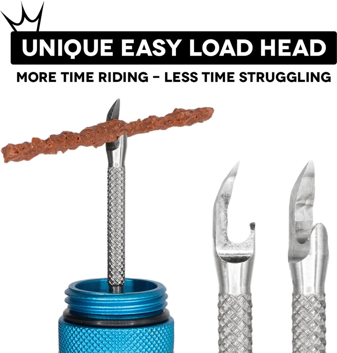 Peaty's Holeshot Tubeless Puncture Plugger Kit Zwart thumbnail 2