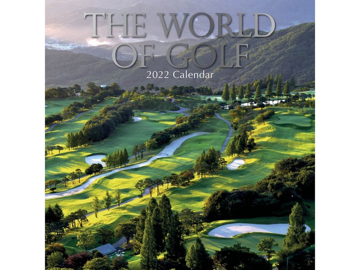kalender 2022 The World of Golf 30 x 30 cm papier