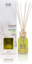 SyS Aroma Geurstokjes - Aloe Vera & Bamboe - 100% Natuurlijk - Kalmerend & Rustgevend - 50ml