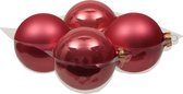 Othmara Kerstballen - 4 stuks - glas - bubblegum roze - 10 cm