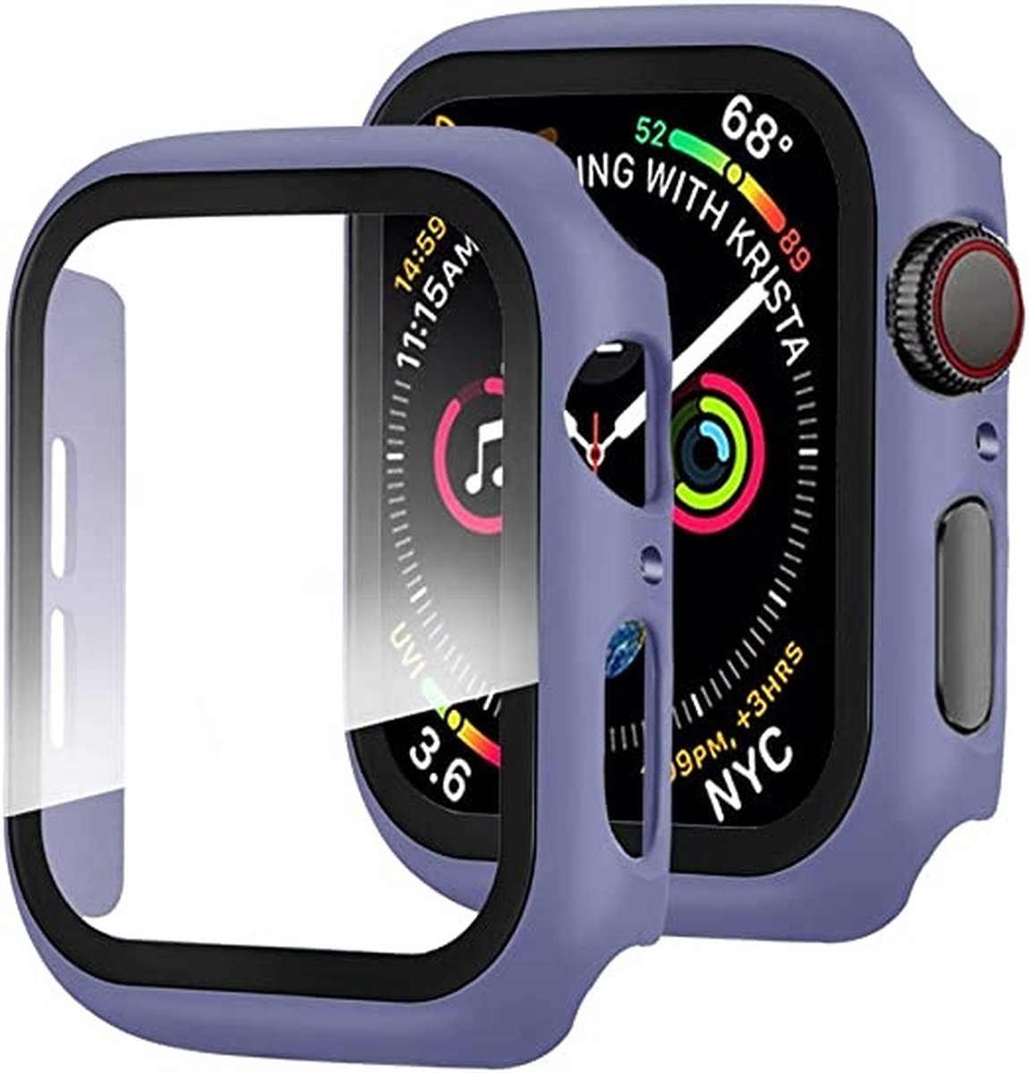 Hoesje Geschikt voor Apple Watch Paars - watch case 40 mm - apple watch