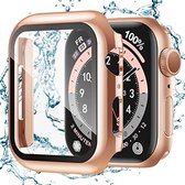 Hoesje Geschikt voor Apple Watch Rose goud - watch case 44 mm - apple watch