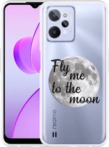 Realme C31 Hoesje Fly me to the Moon - Designed by Cazy