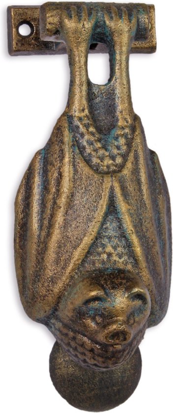 Gietijzeren Vleermuis deurklopper 17,7 cm lang