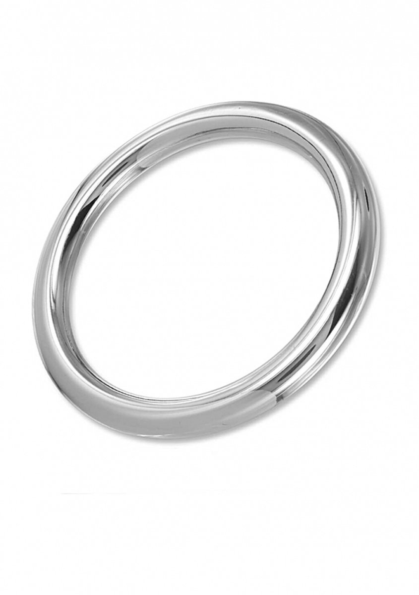 Erotic Metal cockring 8 mm breed zilver kleur 55mm