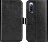Sony Xperia 10 IV Hoesje - MobyDefend Wallet Book Case (Sluiting Achterkant) - Zwart - GSM Hoesje - Telefoonhoesje Geschikt Voor Sony Xperia 10 IV