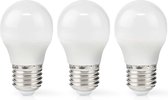 Nedis LED-Lamp E27 - G45 - 4.9 W - 470 lm - 2700 K - Warm Wit - Retrostijl - Frosted - 3 Stuks