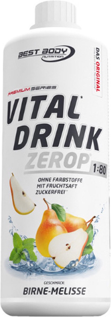 Goedkoopste Low Carb Vital Drink 1000ml Pear Lemon Balm