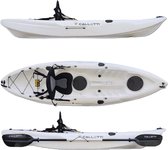 CALLETTI Kayak SK300-MKII – uiterst stabiel – 1 persoons kayak – professionele kayak met extra veel comfort – hoge kwaliteit en comfortabele kayakstoel – 267 x 82 x 34 cm