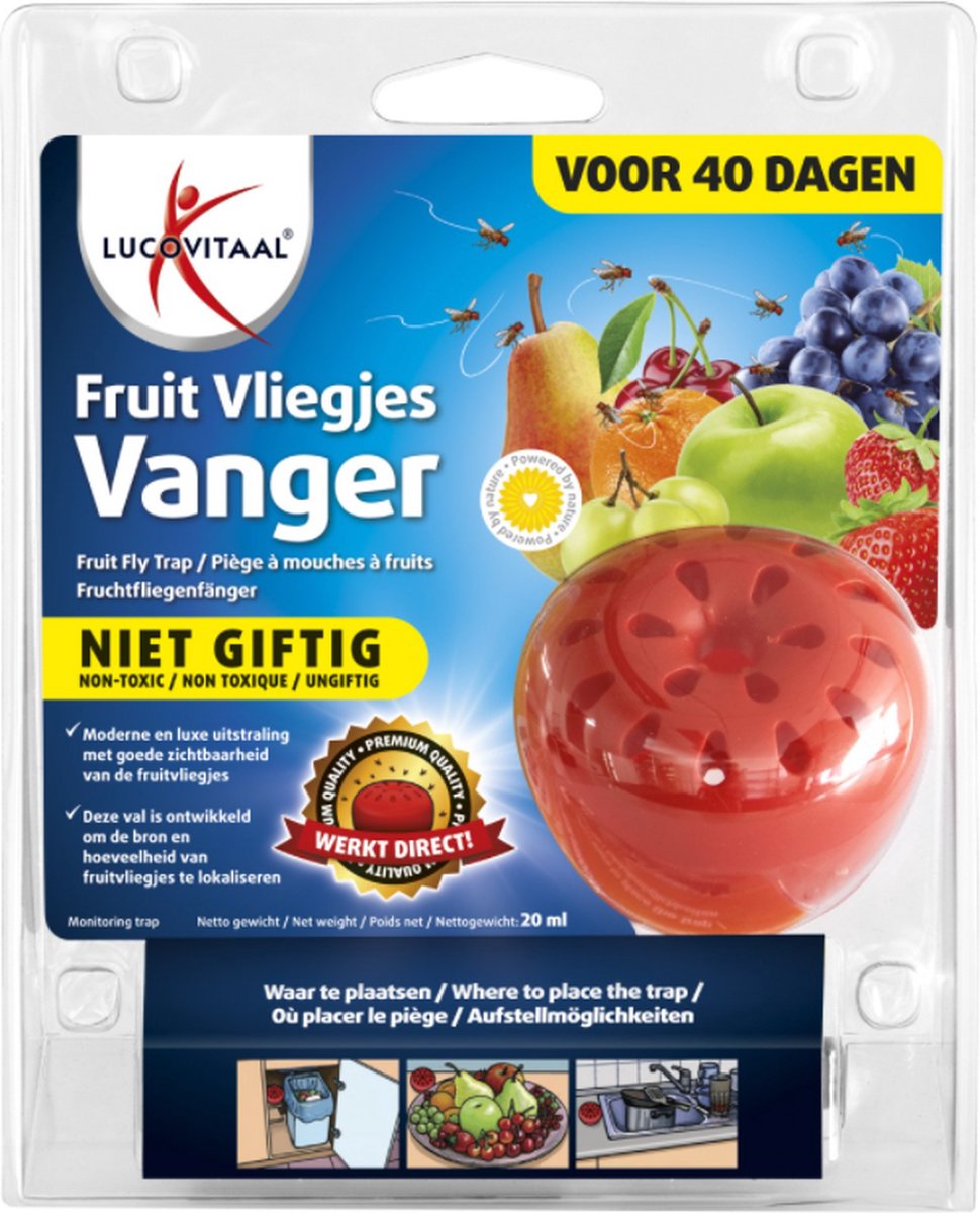 Bol.com Lucovitaal Fruitvliegjes Vanger - Appelvorm aanbieding