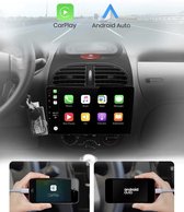 8core CarPlay Peugeot 206 Android 10 navigatie Bluetooth USB WiFi 2+32GB autoradio