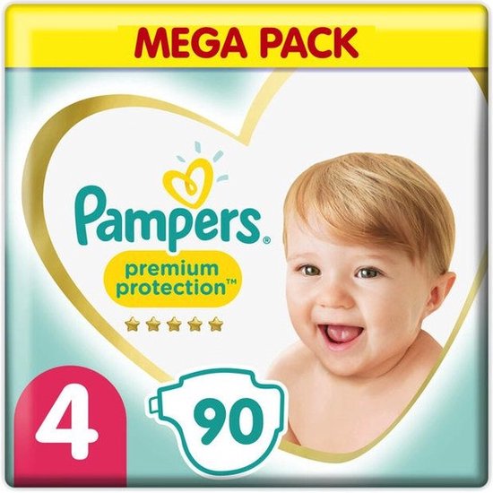 Pampers Premium Protection - Maat 4 - 90 luiers - Mega Pack - Pampers