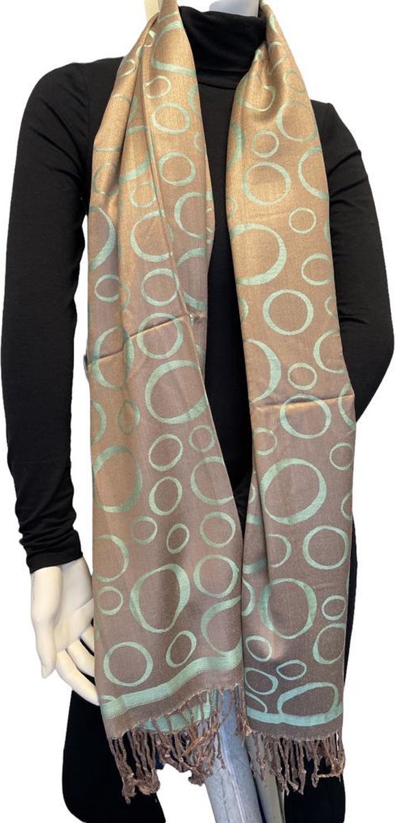 Pashmina sjaal onyx - Counting Flowers
