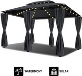 El Jardin - Partytent - 4x3 - Waterdicht Dak - Wanden - Solar - Antraciet Paviljoen