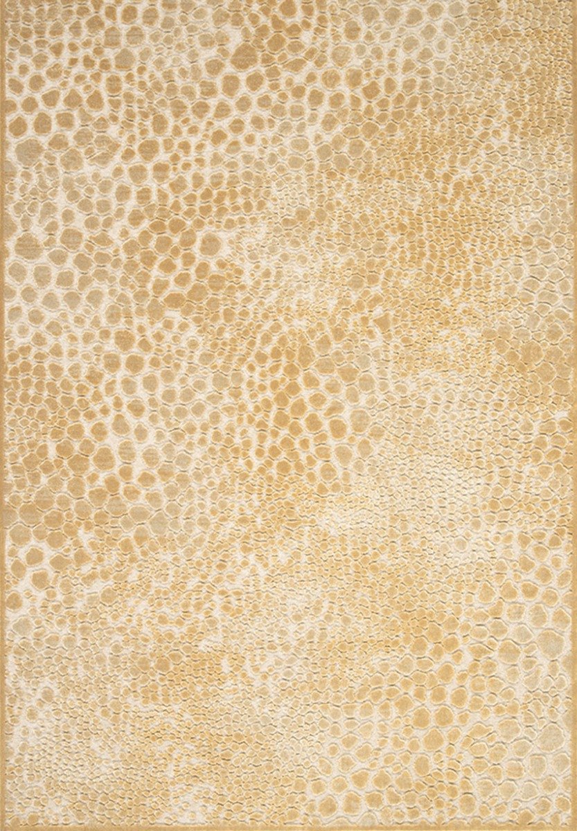 Acsento Faro 880 Beige Gold Vloerkleed - 240 x 340 cm - Beige - Rechthoekig - Viscose, Polyester - Eetkamer, Woonkamer - Gespikkeld - Modern