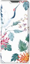 Wallet Bookcase OPPO Find X5 Lite | Reno7 5G Telefoonhoesje Bird Flowers