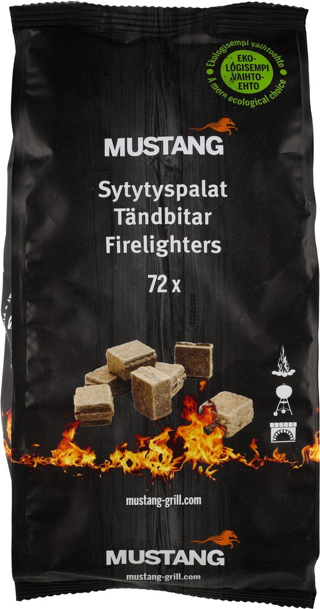Mustang aanmaakblokjes Eco - 72 Stuks