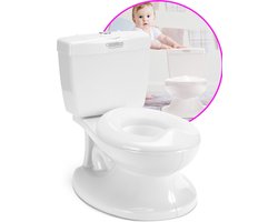 Casteleyn® Plaspotje – Potje Peuter – WC Potje – Toilettrainer – Kindertoilet met Geluid – tot 21kg – Wit