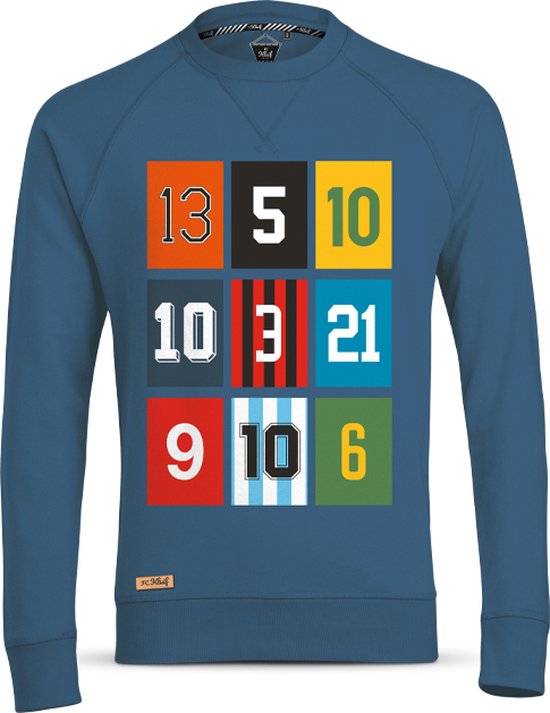 het rugnummer sweater - blauw