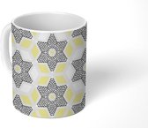 Mok - Koffiemok - Geometrie - Sterren - Kerst - Patronen - Mokken - 350 ML - Beker - Koffiemokken - Theemok