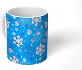 Mok - Koffiemok - Sneeuwvlok - Winter - Kerst - Patronen - Mokken - 350 ML - Beker - Koffiemokken - Theemok