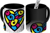 Magische Mok - Foto op Warmte Mokken - Koffiemok - Valentijn cadeautje voor haar - Relatie - Design - Magic Mok - Beker - 350 ML - Theemok