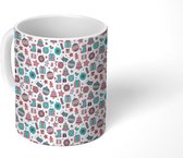 Mok - Koffiemok - Kerstballen - Design - Kerst - Feest - Mokken - 350 ML - Beker - Koffiemokken - Theemok