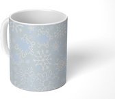 Mok - Koffiemok - Winter - Sneeuwvlok - Design - Mokken - 350 ML - Beker - Koffiemokken - Theemok