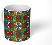 Mok - Koffiemok - Afrika - Patronen - Abstract - Groen - Mokken - 350 ML - Beker - Koffiemokken - Theemok