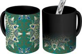 Magische Mok - Foto op Warmte Mokken - Koffiemok - Mandala - Patronen - Zen - Magic Mok - Beker - 350 ML - Theemok