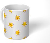Mok - Koffiemok - Sterren - Kawaii - Patronen - Mokken - 350 ML - Beker - Koffiemokken - Theemok