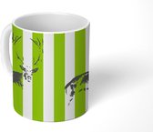 Mok - Koffiemok - Patroon - Hert - Strepen - Mokken - 350 ML - Beker - Koffiemokken - Theemok