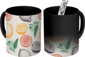 Magische Mok - Foto op Warmte Mokken - Koffiemok - Fruit - Vintage - Keuken - Patronen - Magic Mok - Beker - 350 ML - Theemok