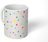 Mok - Koffiemok - Confetti - Patronen - Pastel - Mokken - 350 ML - Beker - Koffiemokken - Theemok