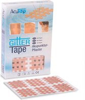 AcuTop - Gittertape / Cross tape Large - Type C Beige - 40 stuks