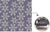 Tafelkleed - Tafellaken - 150x150 cm - Bloemen - Ster - Sneeuw - Winter - Binnen en Buiten