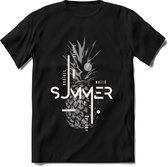 Summer Fruit | TSK Studio Zomer Kleding  T-Shirt | Zilver | Heren / Dames | Perfect Strand Shirt Verjaardag Cadeau Maat L