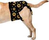 Luxe Loopsheidbroekje voor honden - Bitcoin - Maat L - Hondenbroekje - Wasbaar - Verstelbaar
