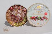 Zaitoune - Luxe MIX Turks Lukom - met pistache, kokos, granaatappel, roos of chocolate - Uniek MIX Lukomcadaeutje - 250g