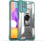 Ring KickStand Back Cover - Samsung Galaxy M22 Hoesje - Groen