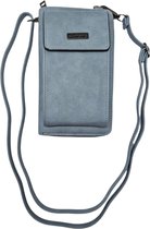 Antonio Telefoontasje – Crossbody Tas Dames – Soepel Kunstleder Blauw