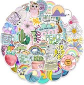 100 Pastel Cute VSCO Stickers voor laptop, ipad, telefoon, schrift, muur etc.  Laptopsticker pack