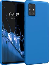 kwmobile telefoonhoesje voor Samsung Galaxy A51 - Hoesje voor smartphone - Back cover in stralend blauw