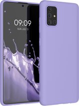 kwmobile telefoonhoesje geschikt voor Samsung Galaxy A71 - Hoesje voor smartphone - Back cover in violet lila